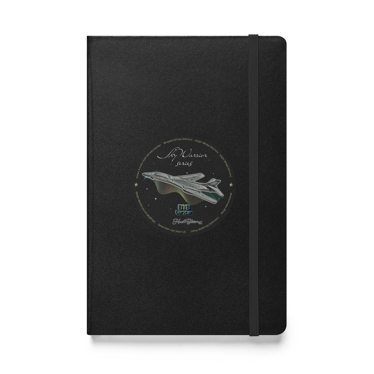 Black - B1B Lancer Hardcover bound notebook