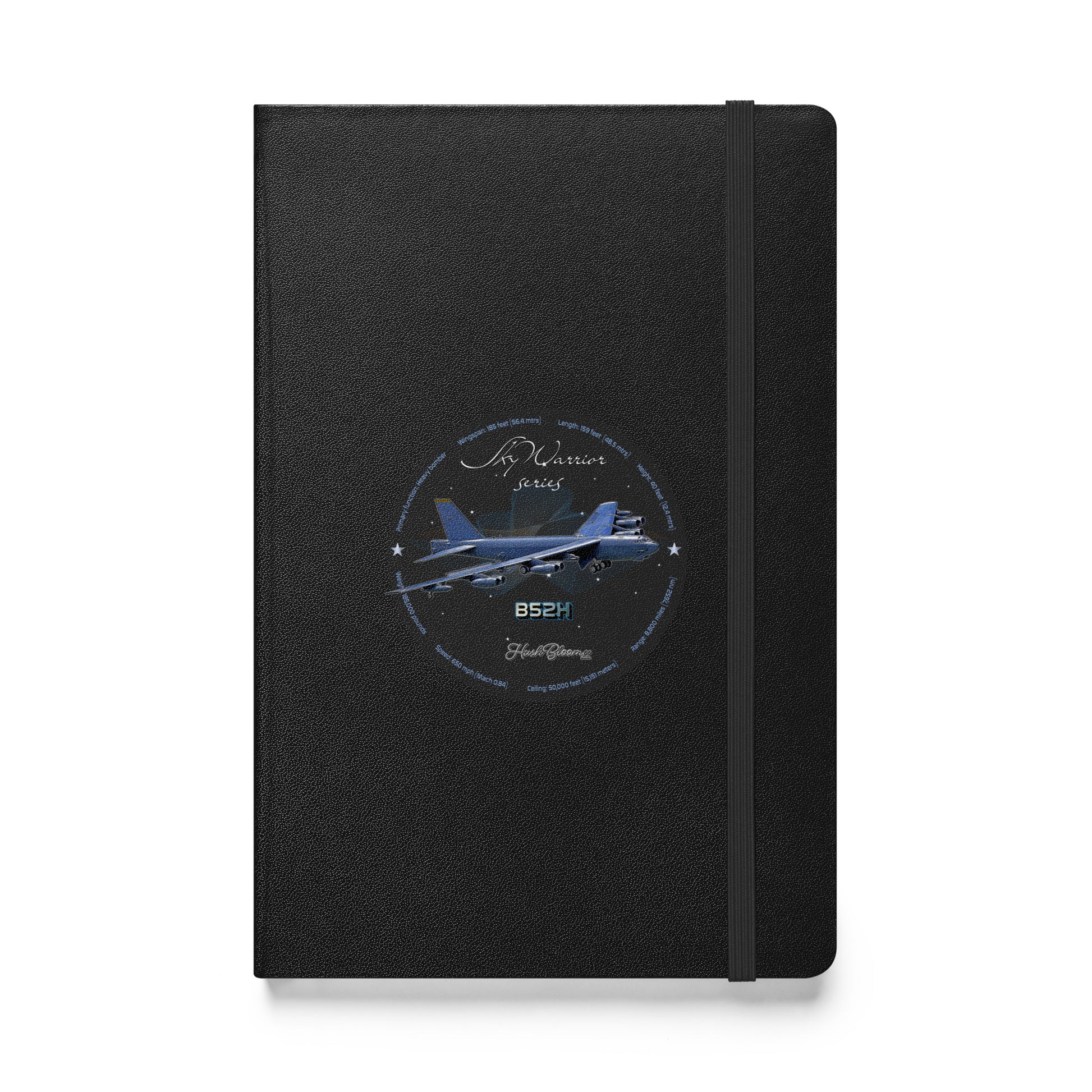 Black - B52H Stratofortress Hardcover bound notebook