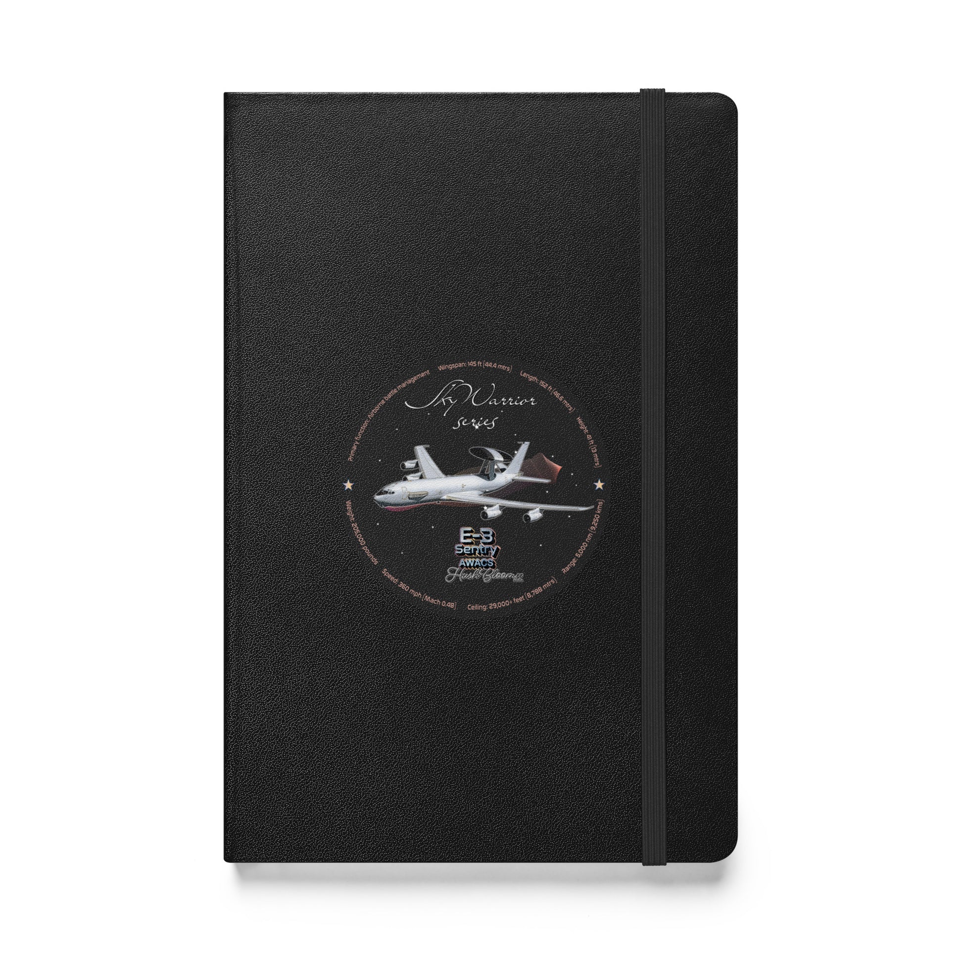 Black - E3 Sentry Hardcover bound notebook
