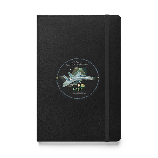Black - F15 Eagle Hardcover bound notebook