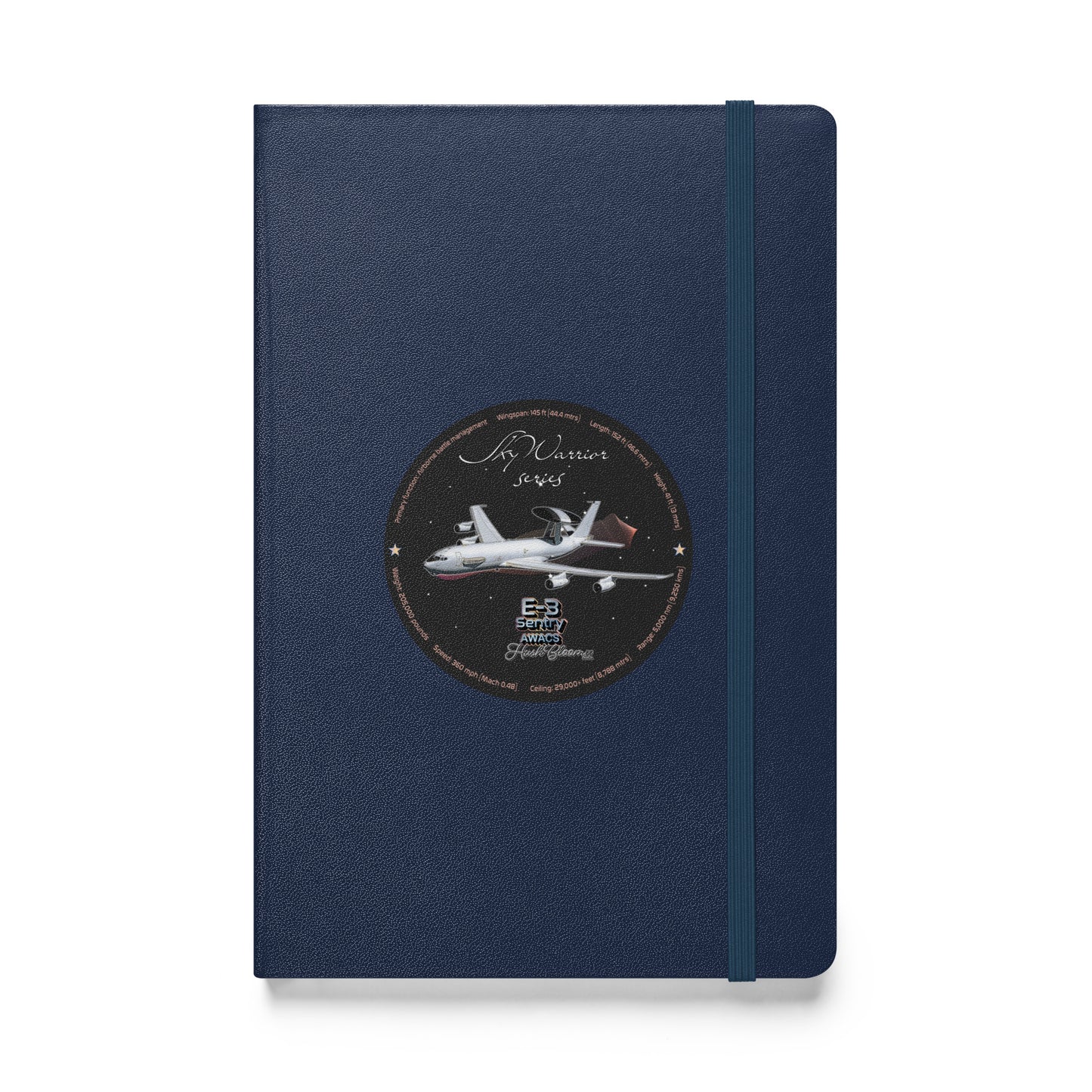 Navy - E3 Sentry Hardcover bound notebook