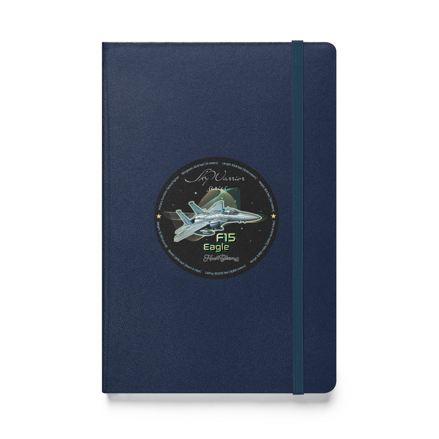 Navy - F15 Eagle Hardcover bound notebook