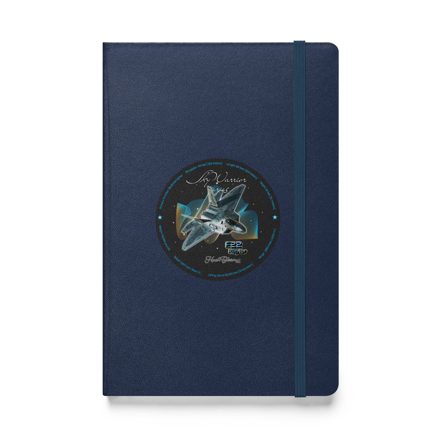 Navy - F22 Raptor Hardcover bound notebook
