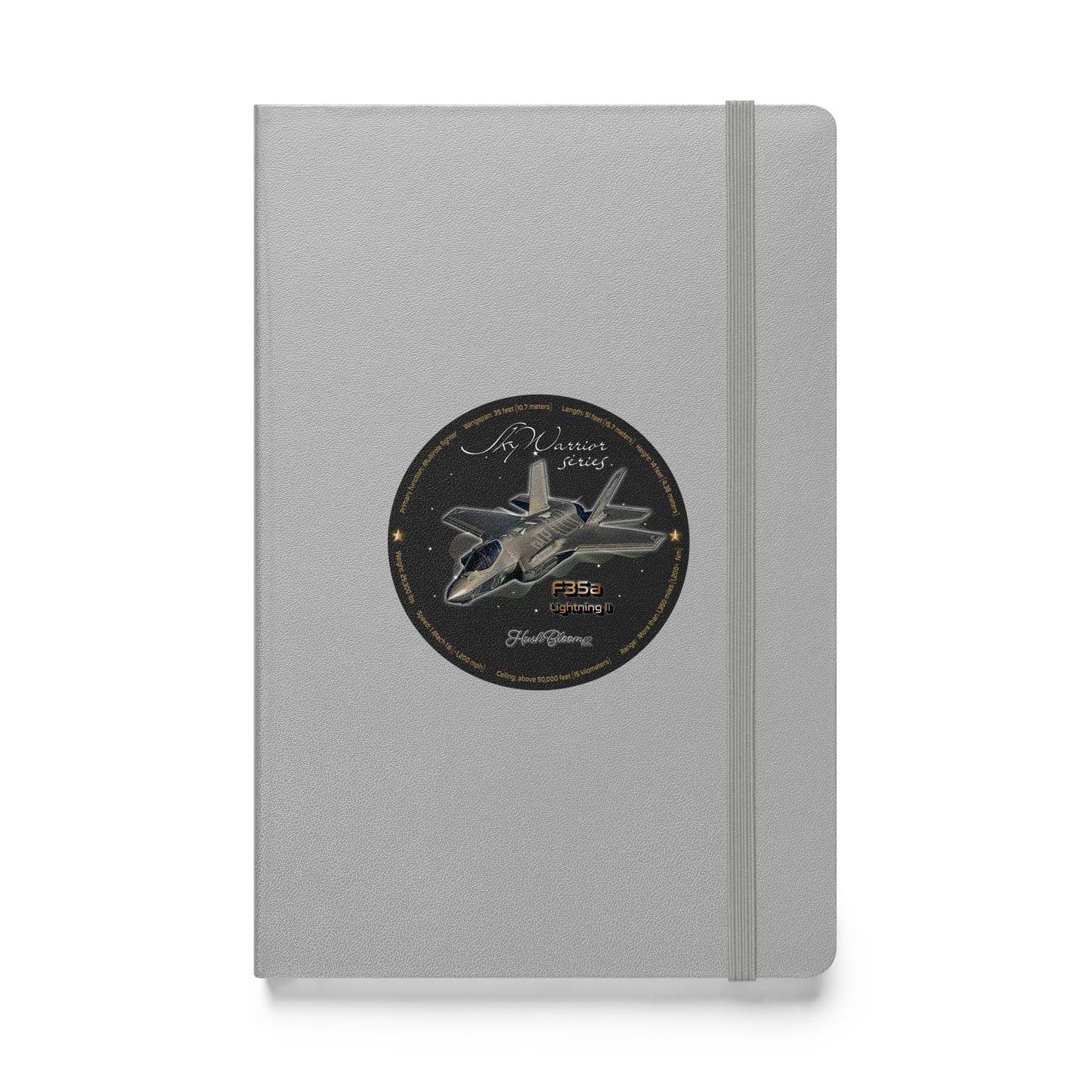 Silver - F35A Lightning Hardcover bound notebook