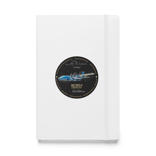 White - AC130J Ghostrider Hardcover bound notebook
