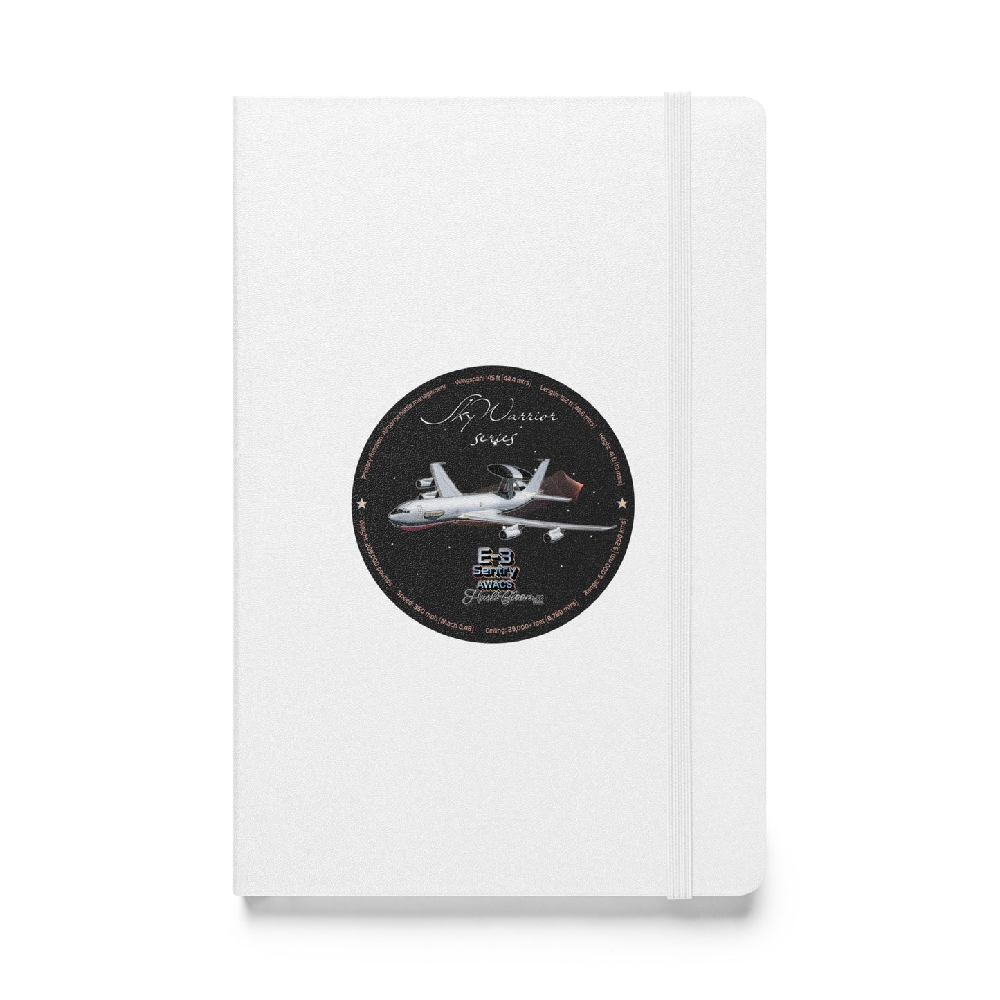 White - E3 Sentry Hardcover bound notebook