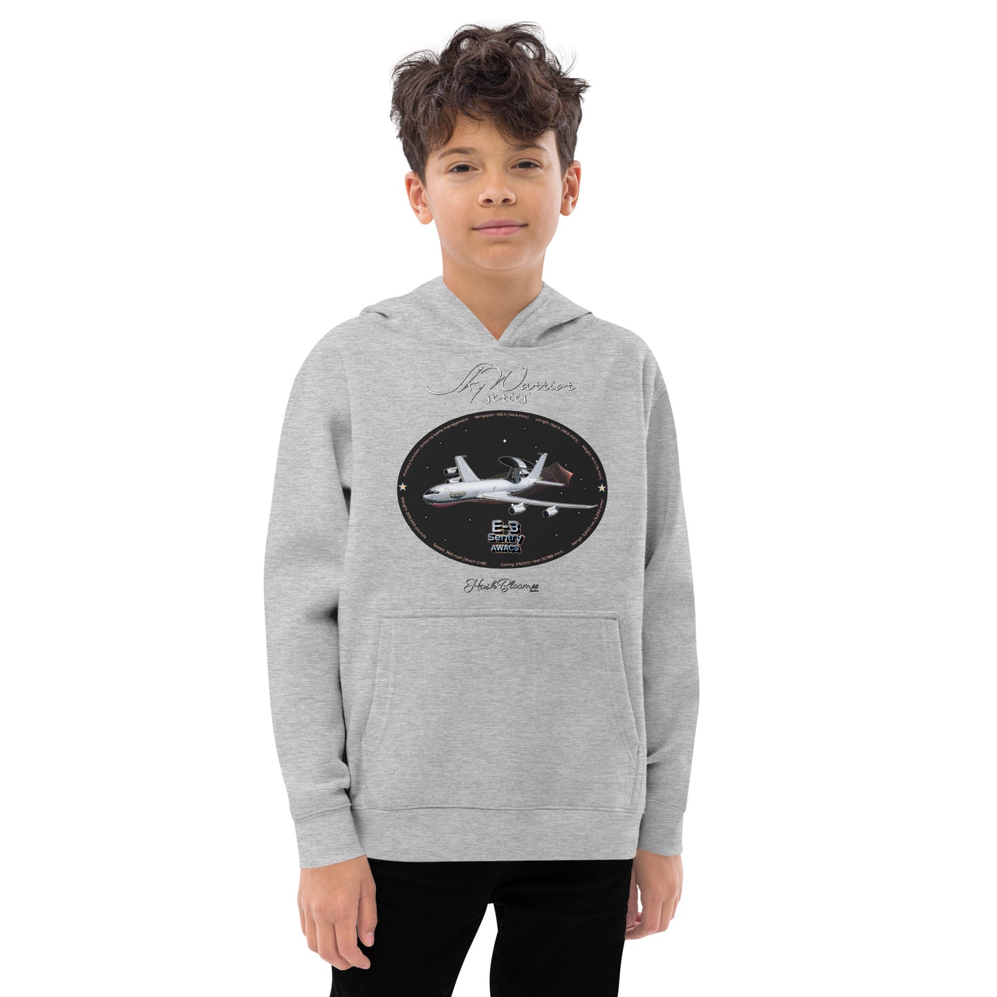 Athletic Heather - E3 Sentry Kids fleece hoodie