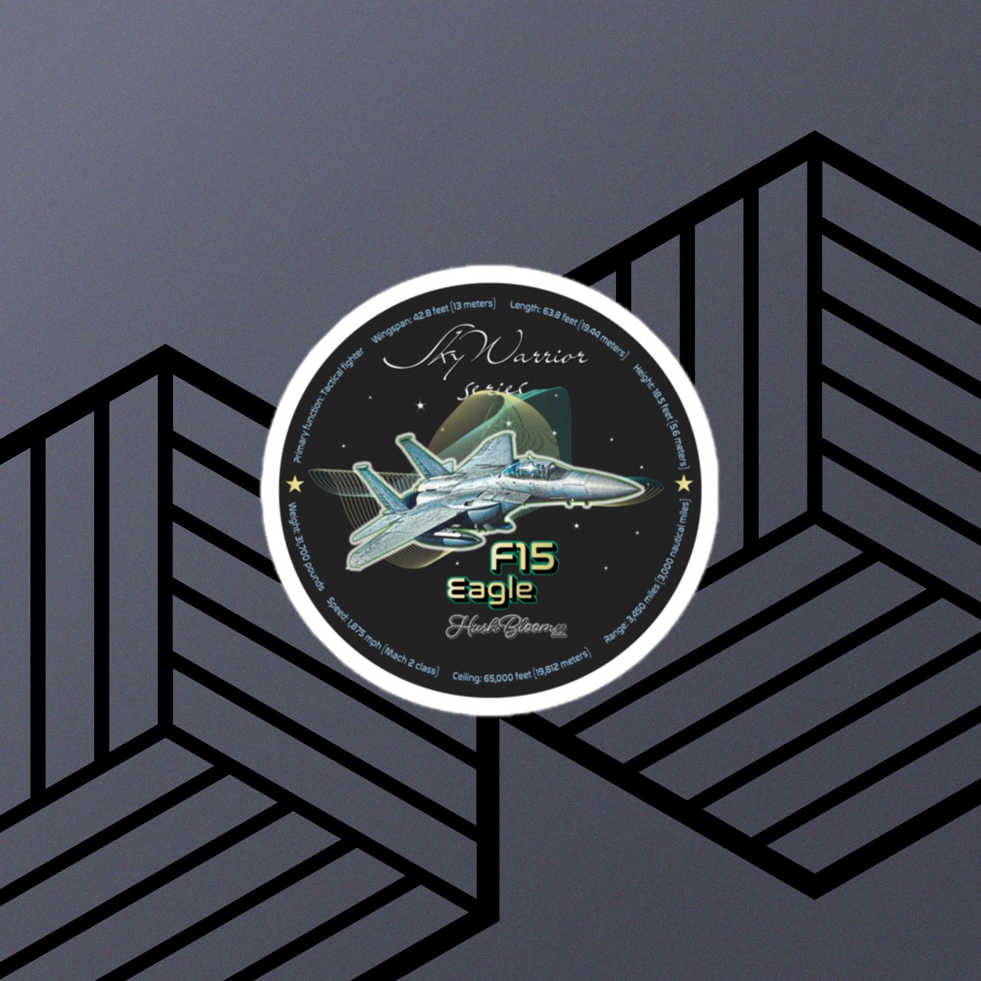 Multicolor - F15 Eagle Bubble-free stickers