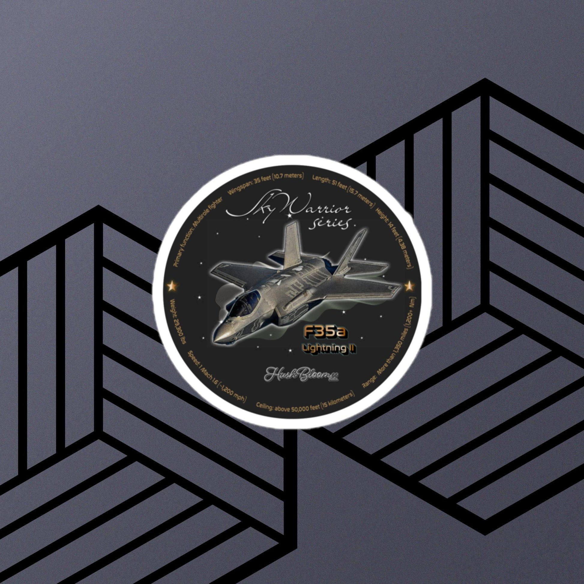 Multicolor - F35A Lightning Bubble-free vinyl stickers