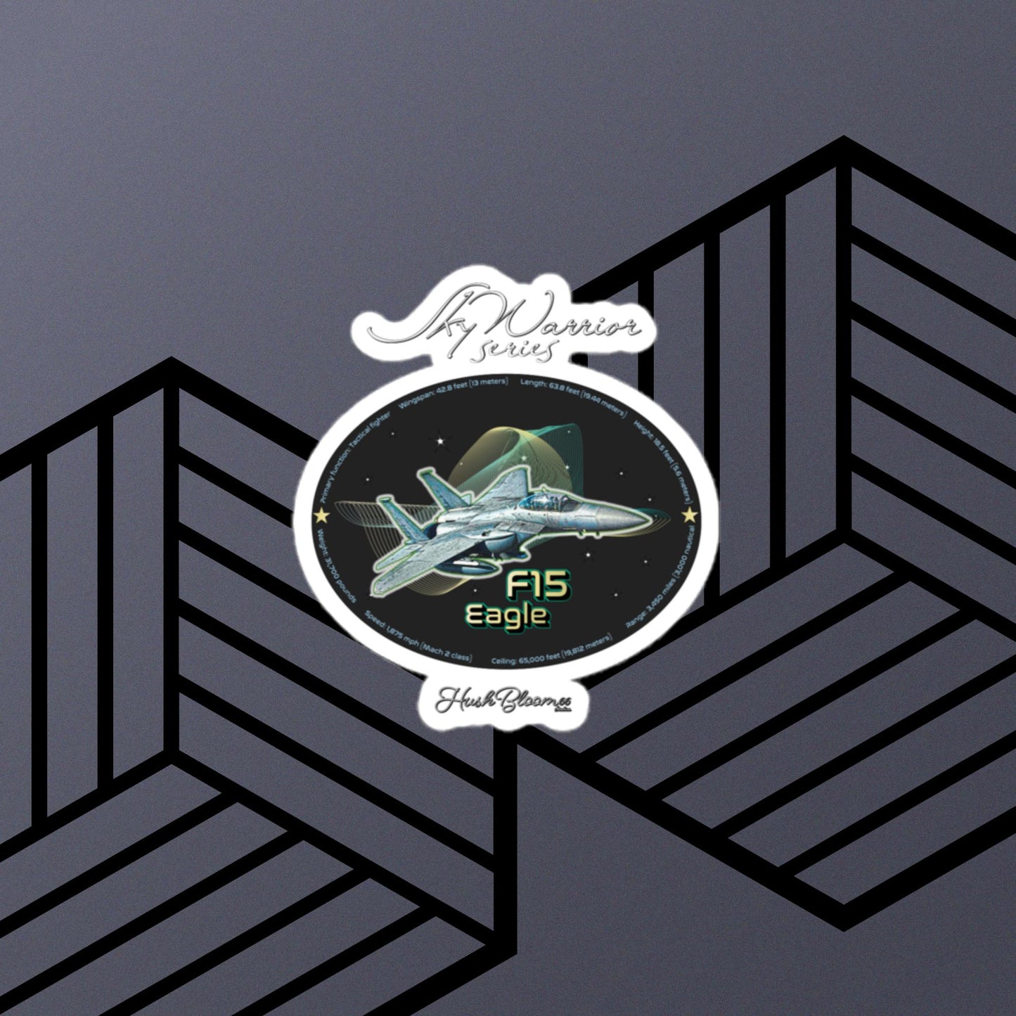 Multicolor - F15 Eagle Bubble-free stickers (Style 2)
