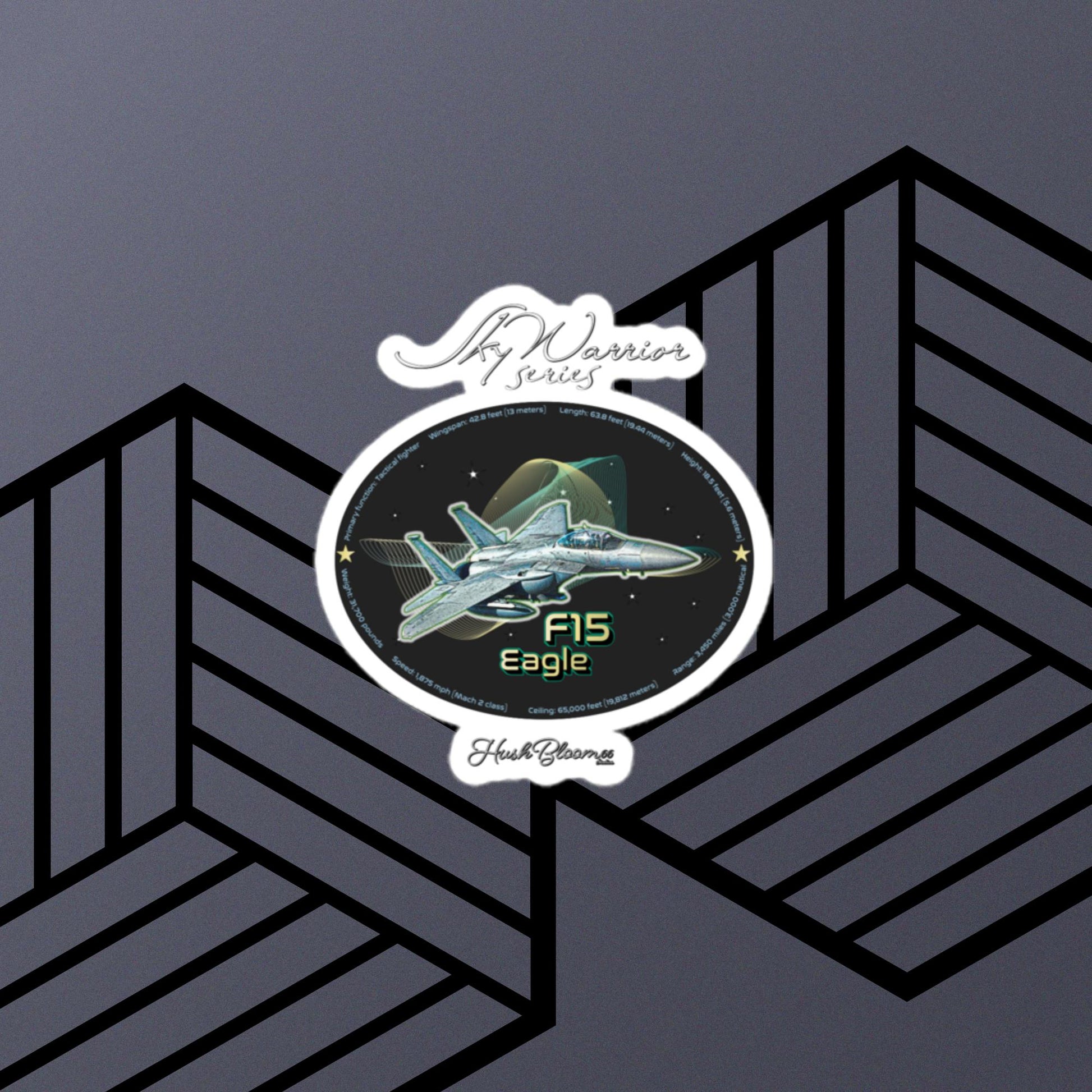Multicolor - F15 Eagle Bubble-free stickers (Style 2)