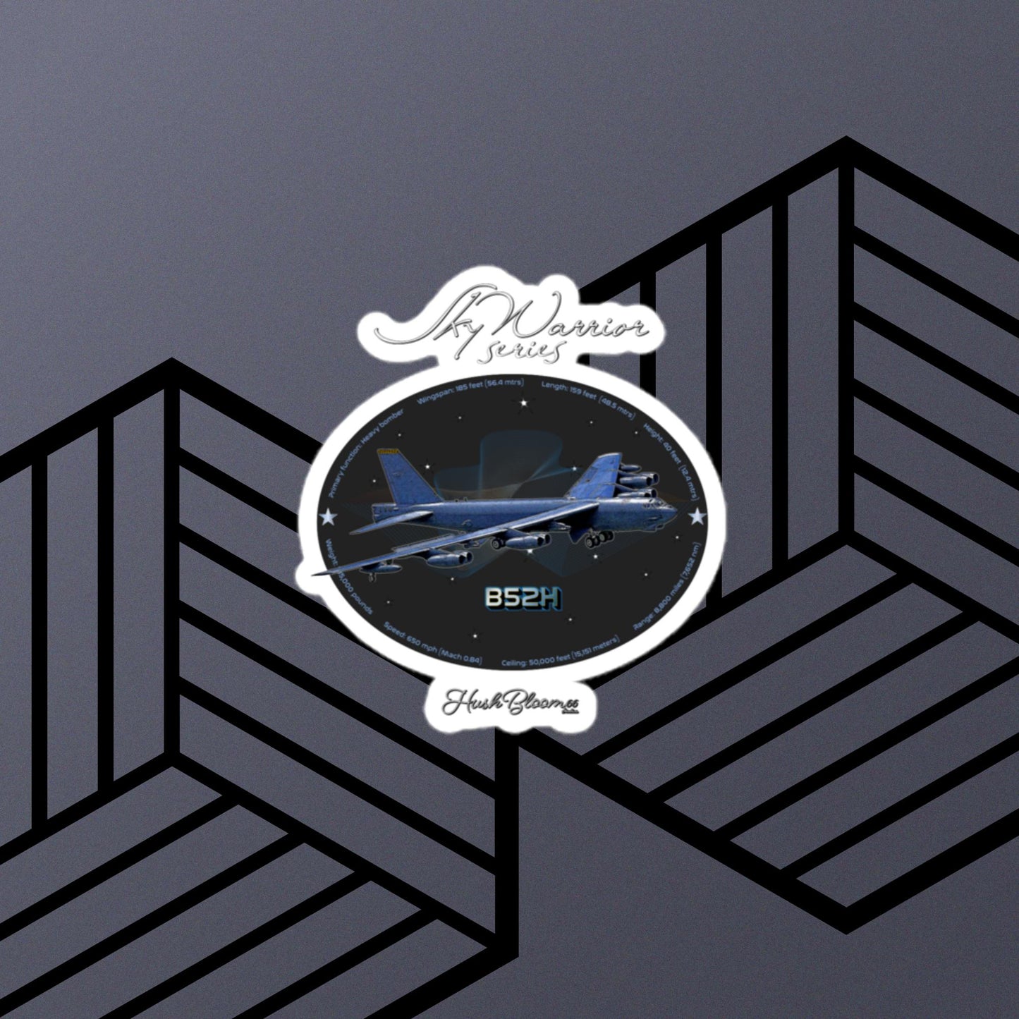 Multicolor - B52H Stratofortress Bubble-free vinyl stickers (Style 2)