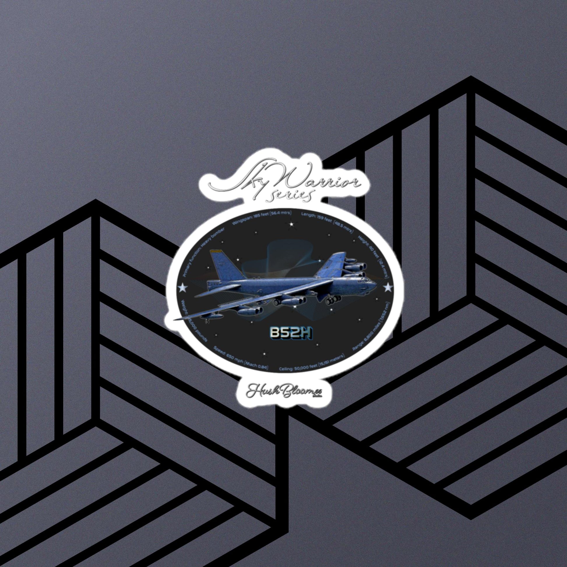 Multicolor - B52H Stratofortress Bubble-free vinyl stickers (Style 2)