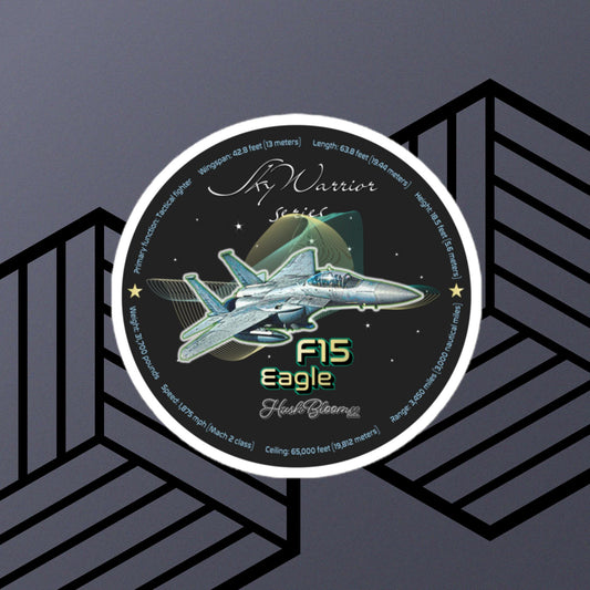 Multicolor - F15 Eagle Bubble-free stickers