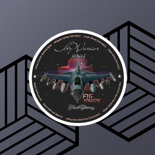 Multicolor - F16 Falcon Bubble-free vinyl stickers