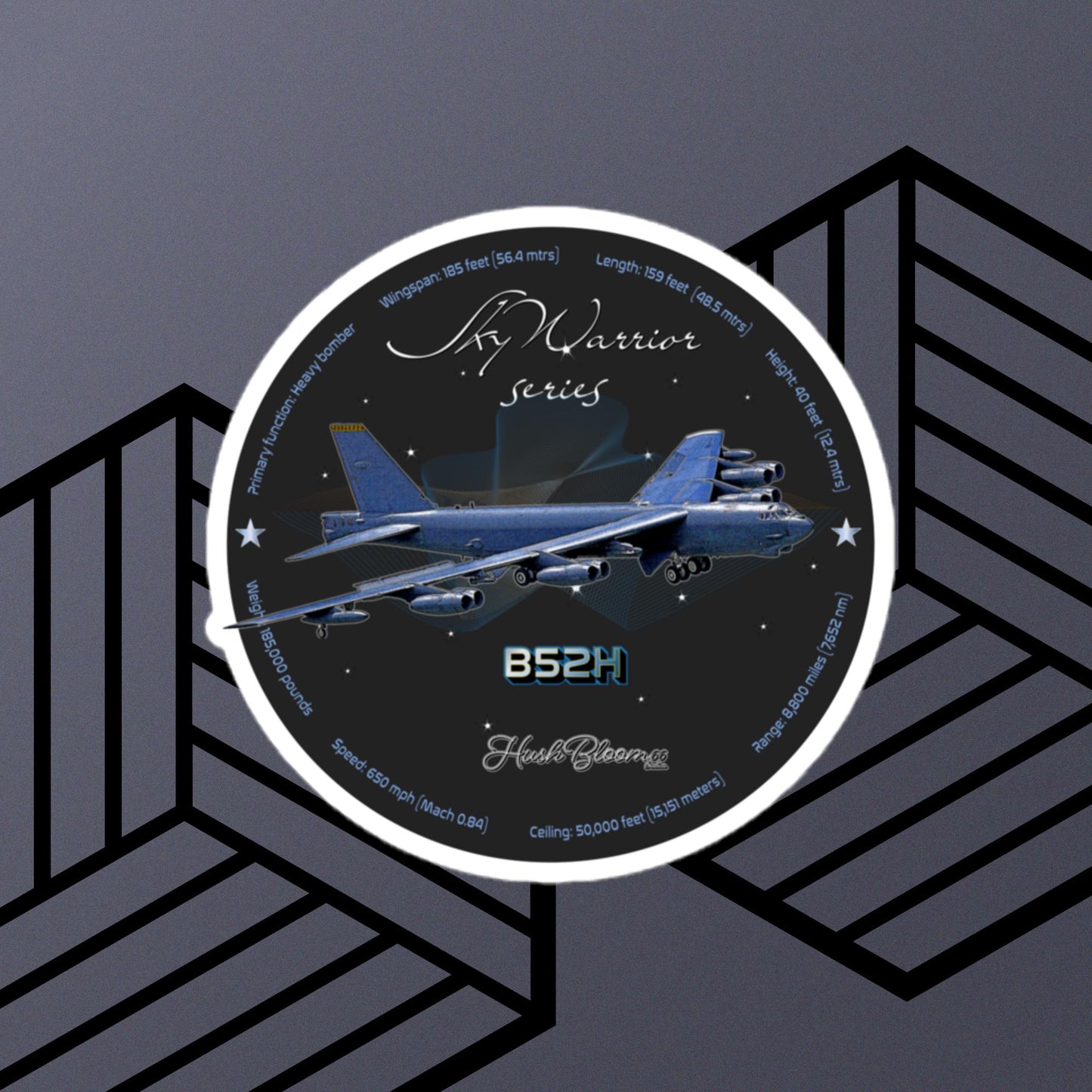 Multicolor - B52H Stratofortress Bubble-free vinyl stickers