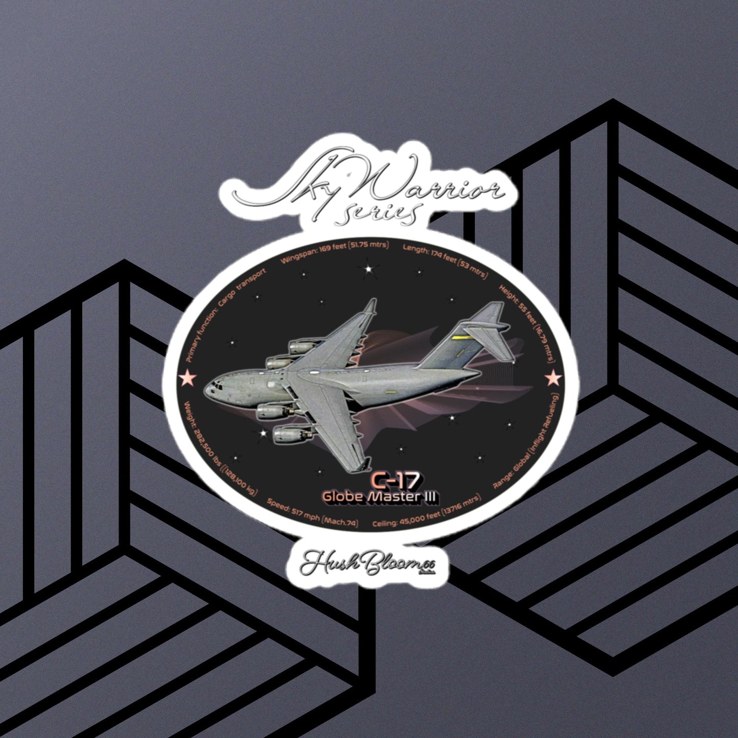 Multicolor - C17 Globe Master III Bubble-free vinyl stickers (Style 2)