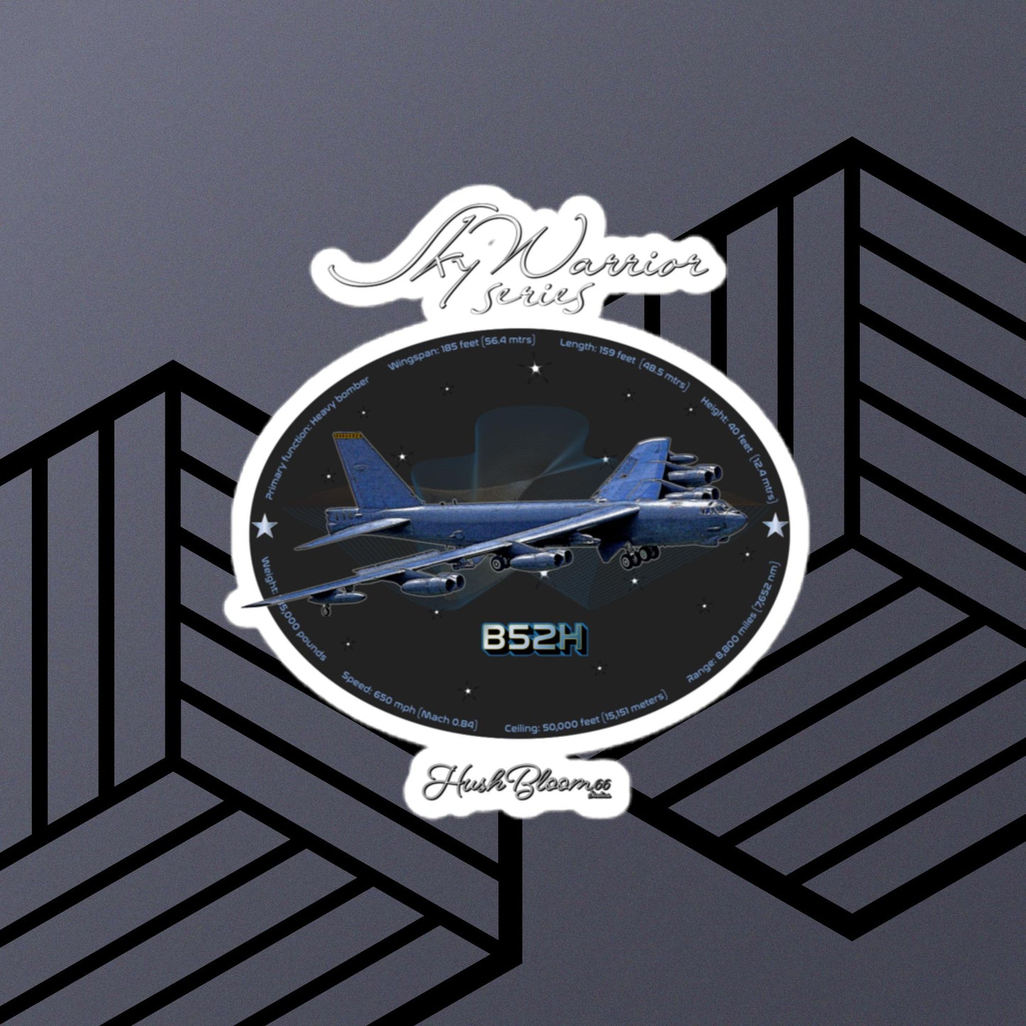 Multicolor - B52H Stratofortress Bubble-free vinyl stickers (Style 2)