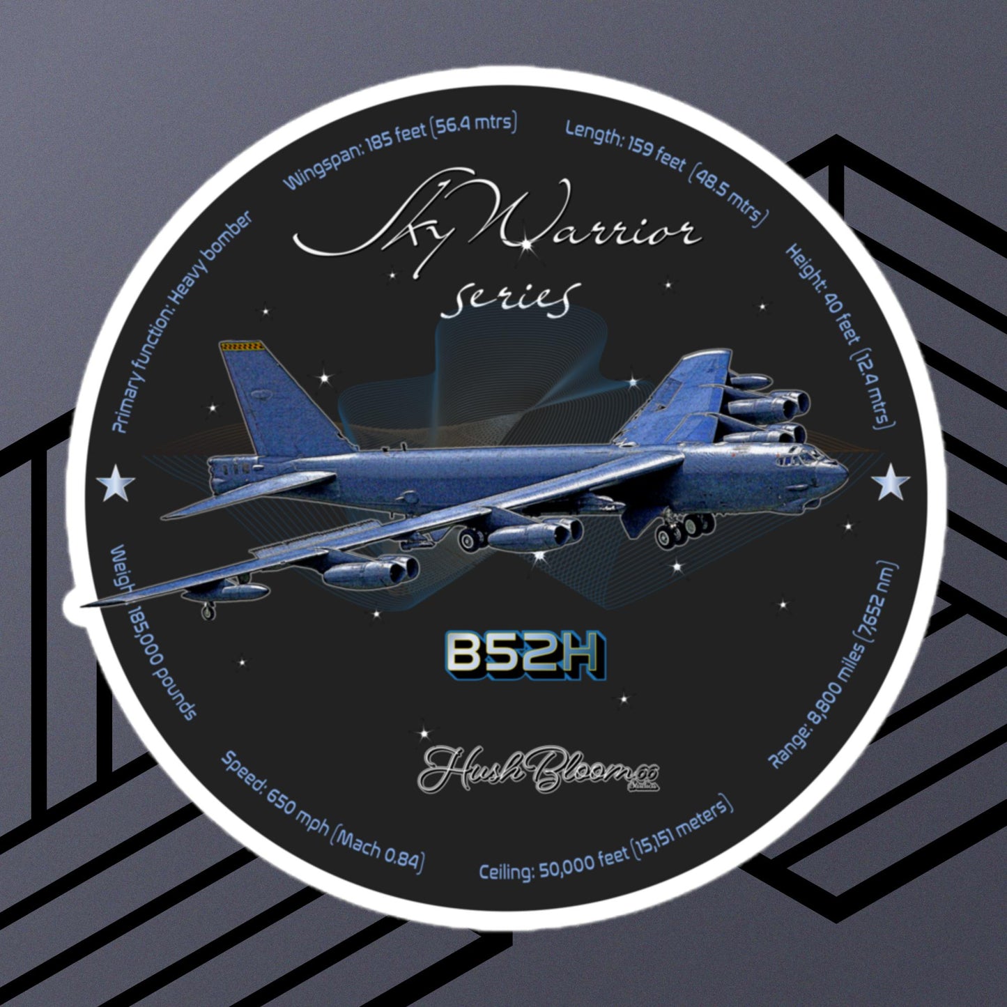 Multicolor - B52H Stratofortress Bubble-free vinyl stickers