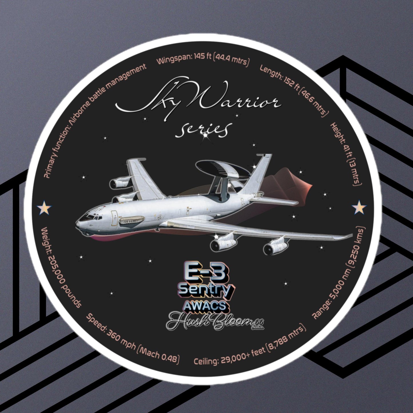 Multicolor - E3 Sentry Bubble-free vinyl stickers