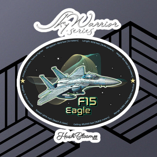 Multicolor - F15 Eagle Bubble-free stickers (Style 2)