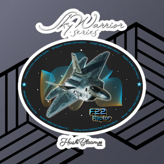 Multicolor - F22 Raptor Bubble-free vinyl stickers (Style 2)
