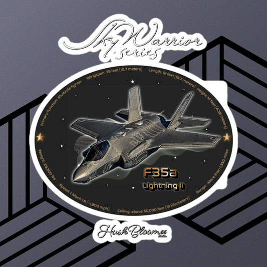 Multicolor - F35A Lightning Bubble-free vinyl stickers (Style 2)