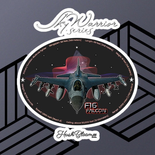Multicolor - F16 Falcon Bubble-free vinyl stickers (Style 2)