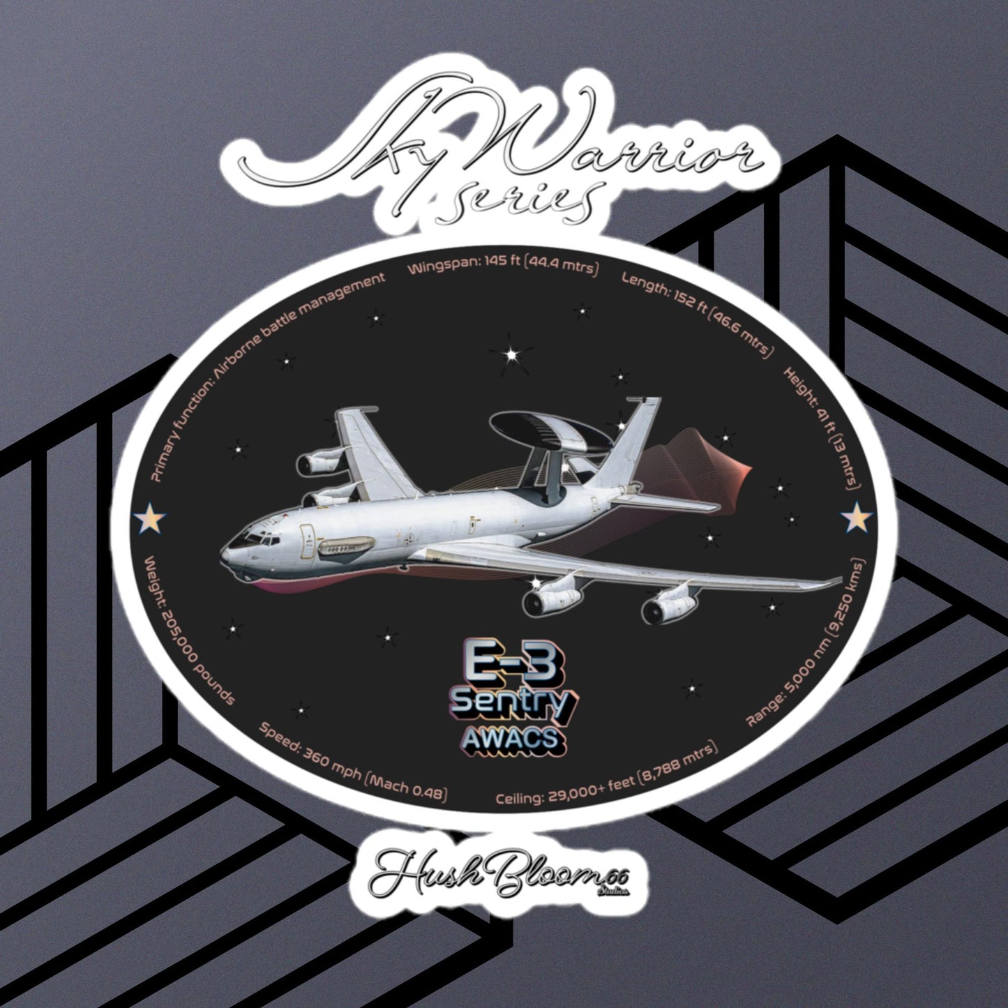 Multicolor - E3 Sentry Bubble-free vinyl stickers (Style 2)