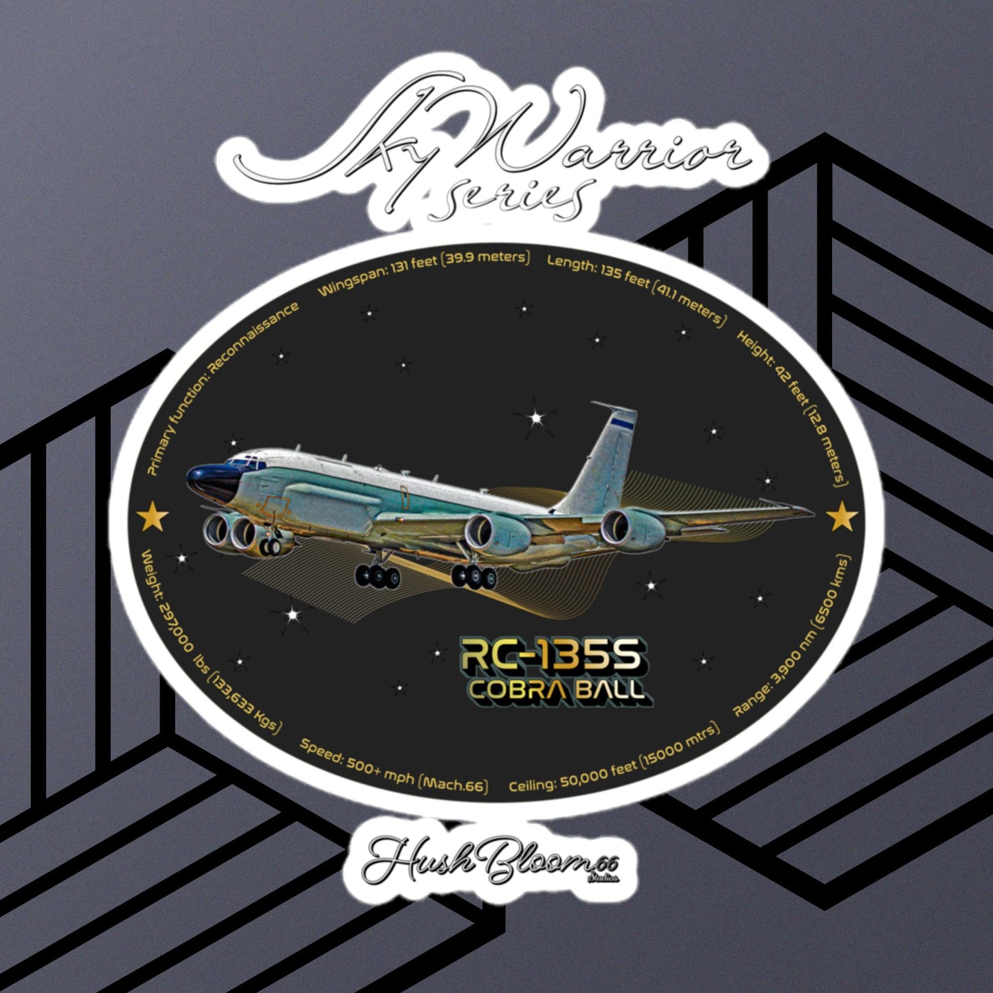 Multicolor - RC-135S Cobraball Bubble-free vinyl stickers (Style 2)