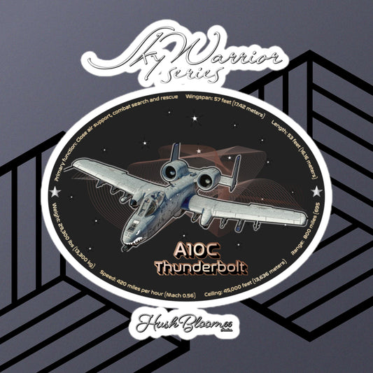 Multicolor - A10C Thunderbolt Bubble-free vinyl stickers (Style 2)
