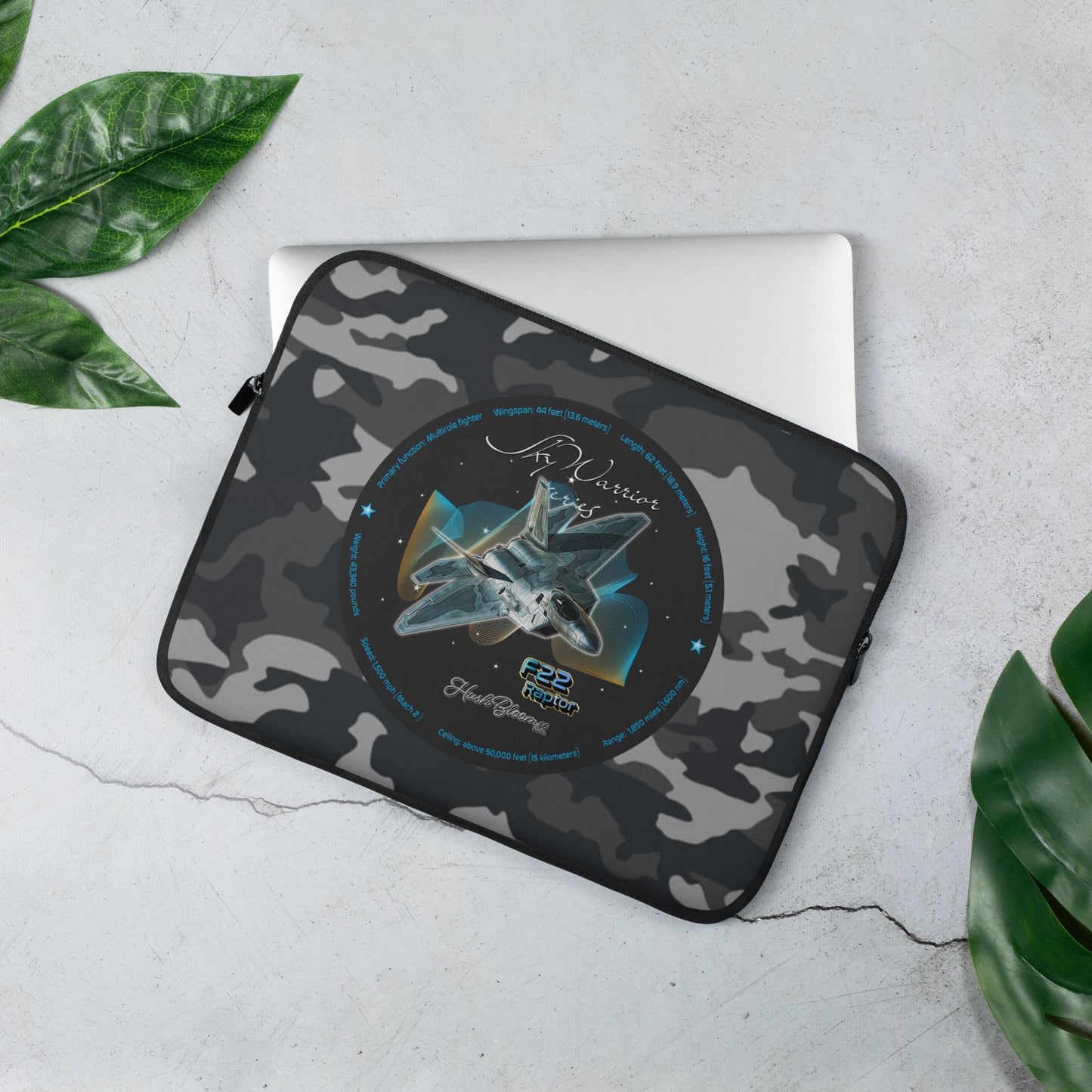 Multicolor - F22 Raptor Laptop Sleeve