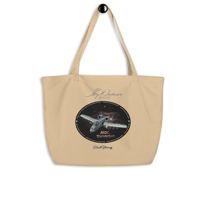 A10C Thunderbolt Large organic tote bag