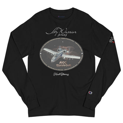 Black - A10C Thunderbolt Unisex Champion Long Sleeve Shirt