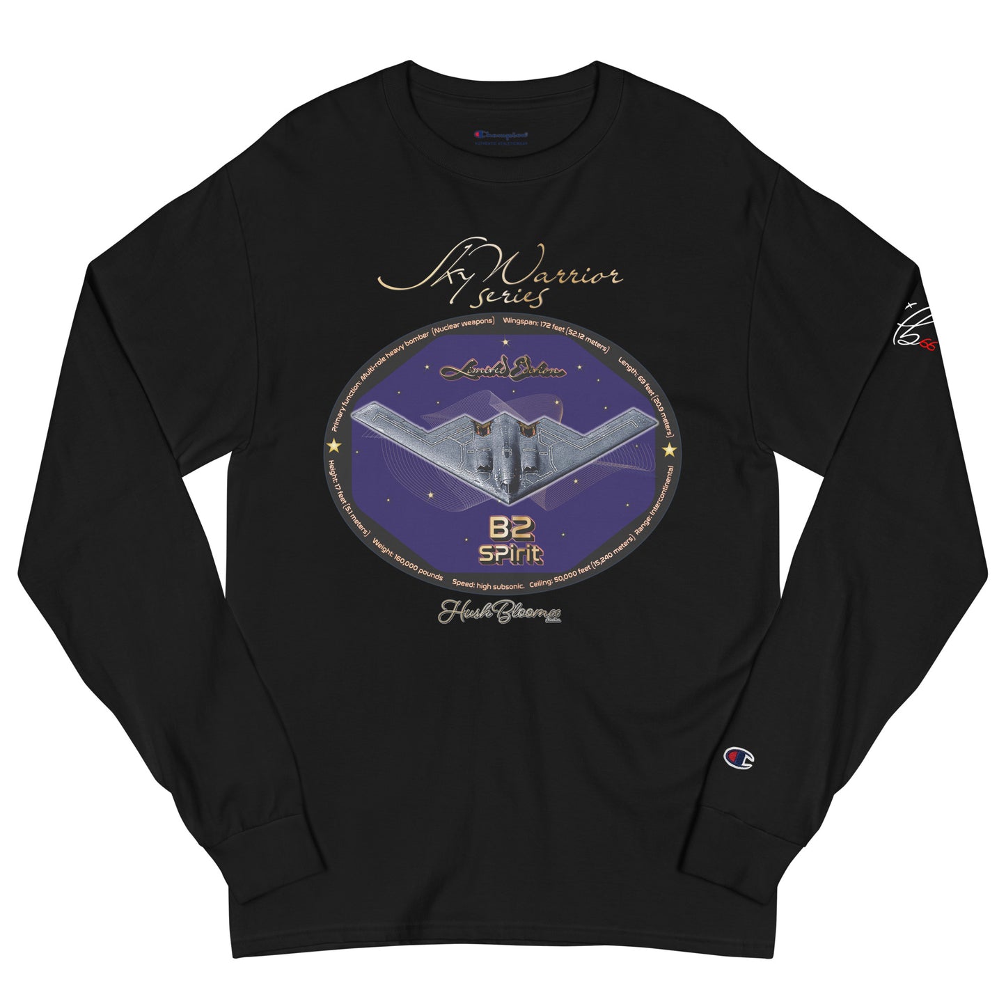 Black - B2 Spirit (Limited Edition) Unisex Champion Long Sleeve Shirt