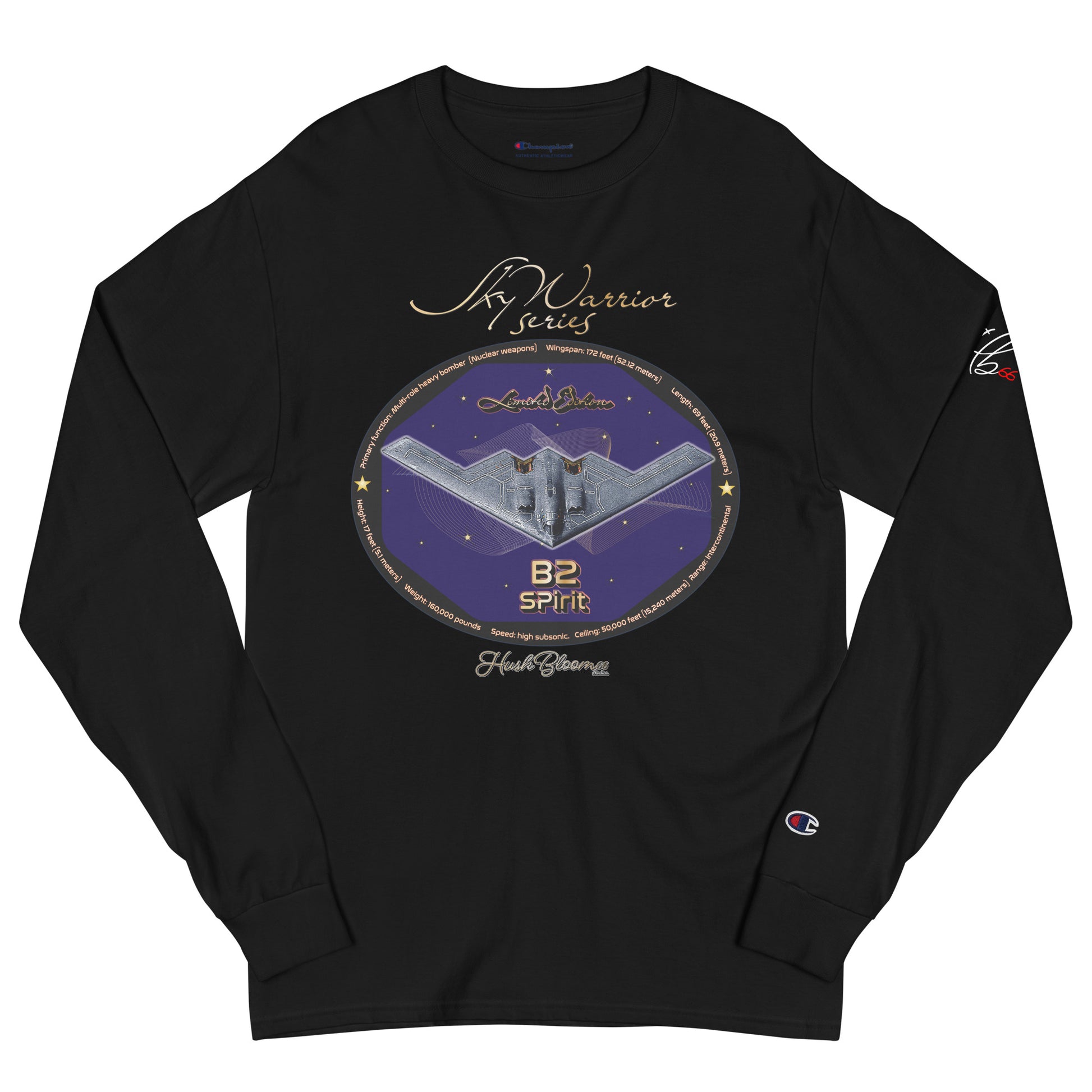 Black - B2 Spirit (Limited Edition) Unisex Champion Long Sleeve Shirt