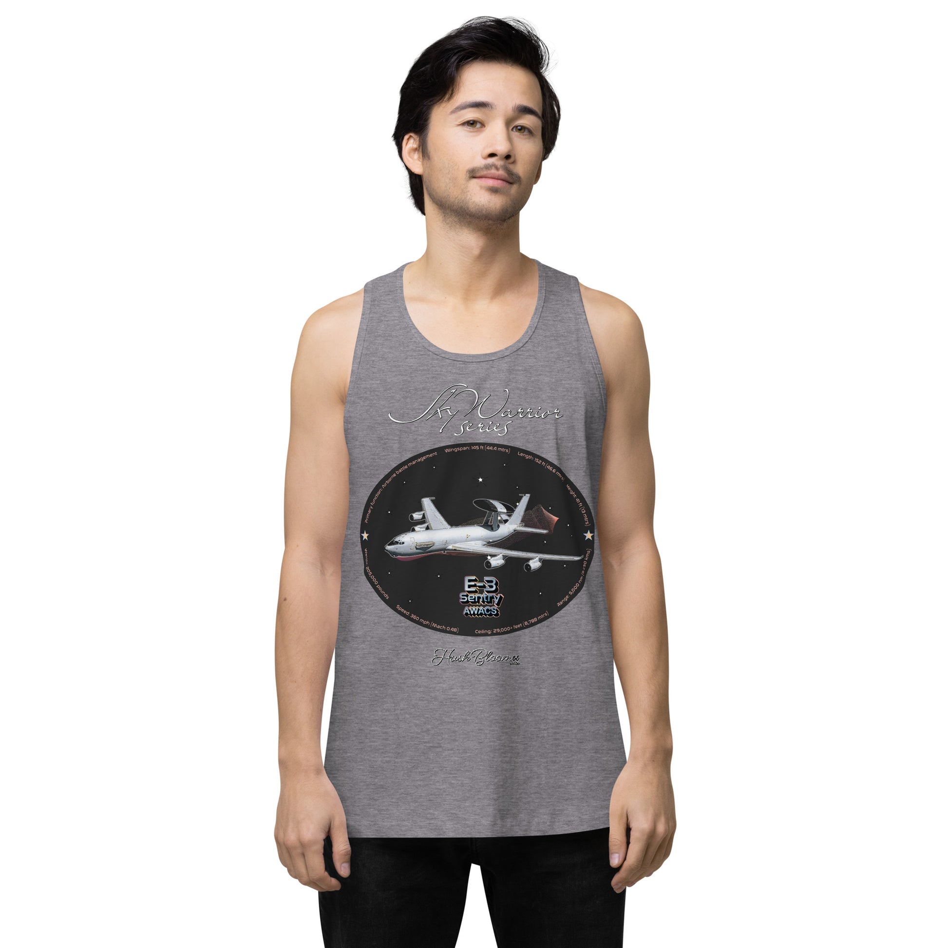 Athletic Heather - C17 Globe Master III Men’s premium tank top