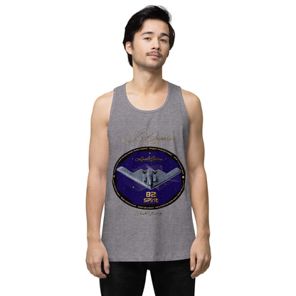 Athletic Heather - B2 Spirit (Limited Edition) Men’s premium tank top