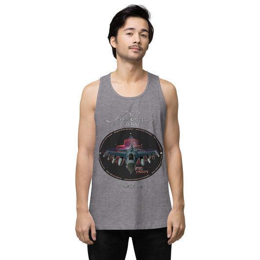 Athletic Heather - F16 Falcon Men’s premium tank top