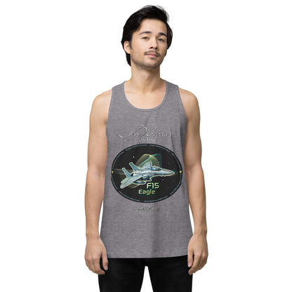 Athletic Heather - F15 Eagle Men’s premium tank top