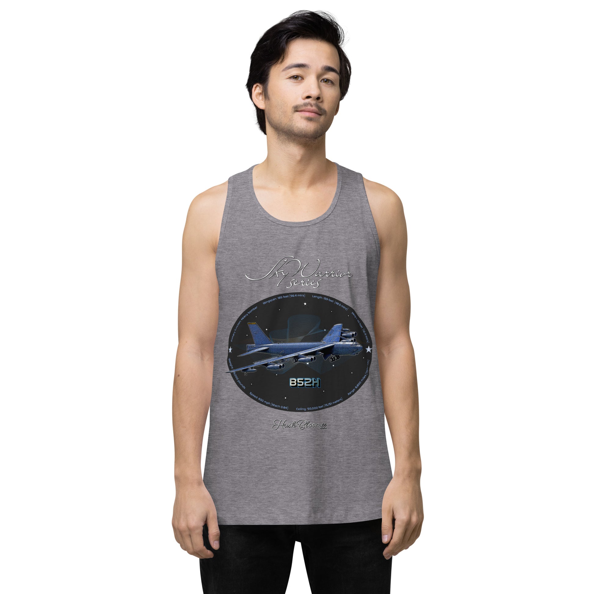 Athletic Heather - B52H Stratofortress Men’s premium tank top