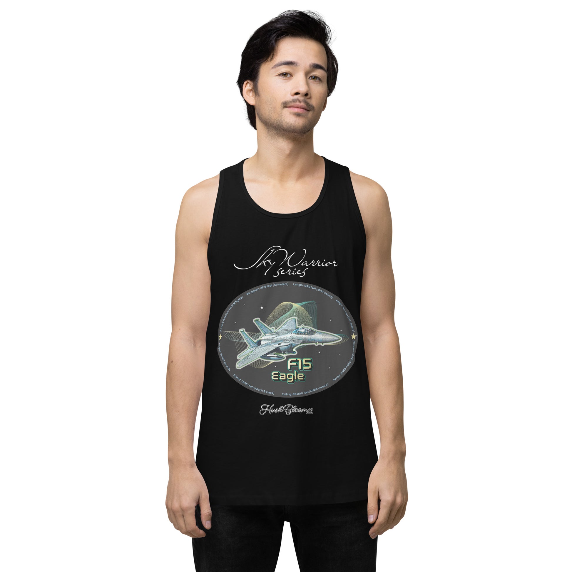 Black - F15 Eagle Men’s premium tank top