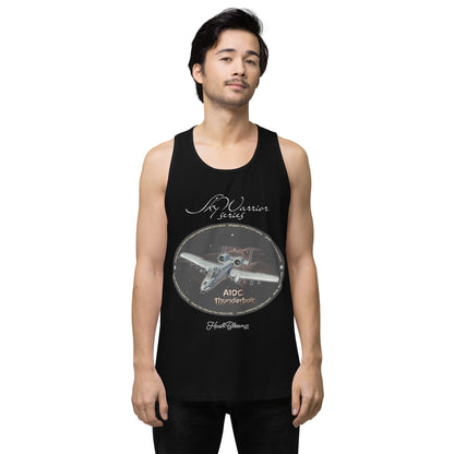Black - A10C Thunderbolt Men’s premium tank top