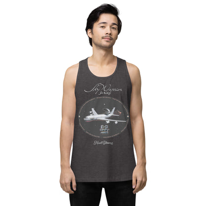 Charcoal Heather - C17 Globe Master III Men’s premium tank top