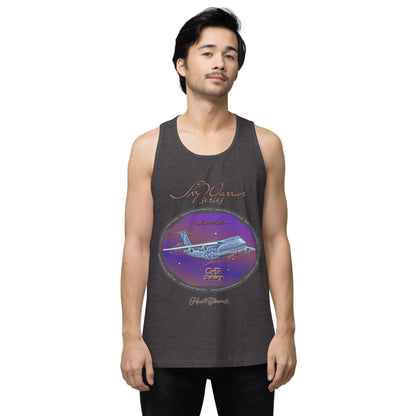 Charcoal Heather - C5 Galaxy (Limited Edition) Men’s premium tank top