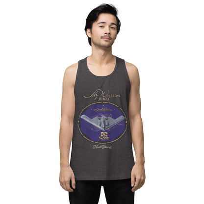 Charcoal Heather - B2 Spirit (Limited Edition) Men’s premium tank top