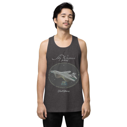 Charcoal Heather - B1B Lancer Men’s premium tank top