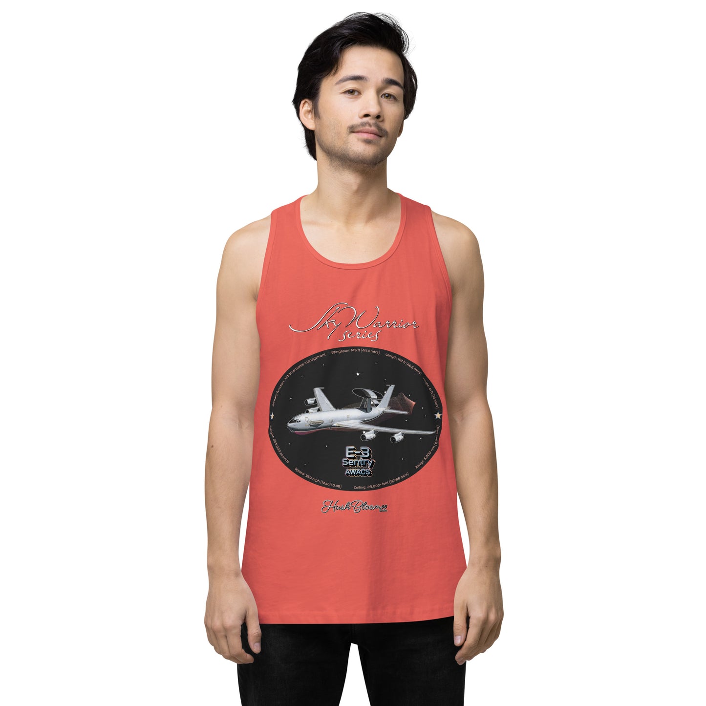 Coral - E3 Sentry Men’s premium tank top