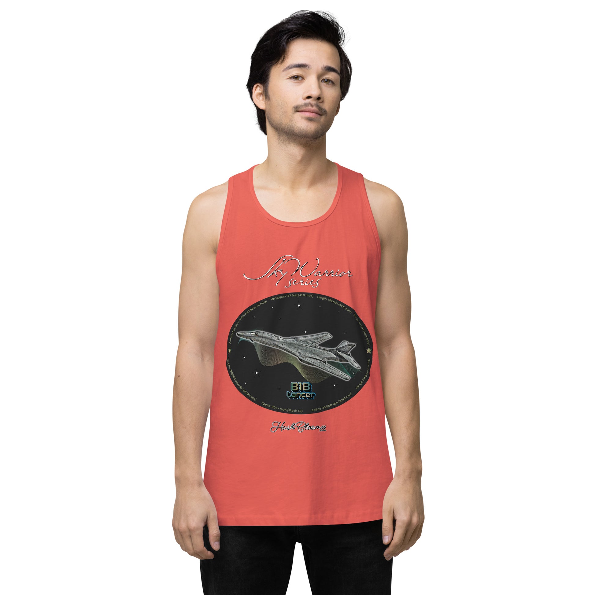 Coral - B1B Lancer Men’s premium tank top