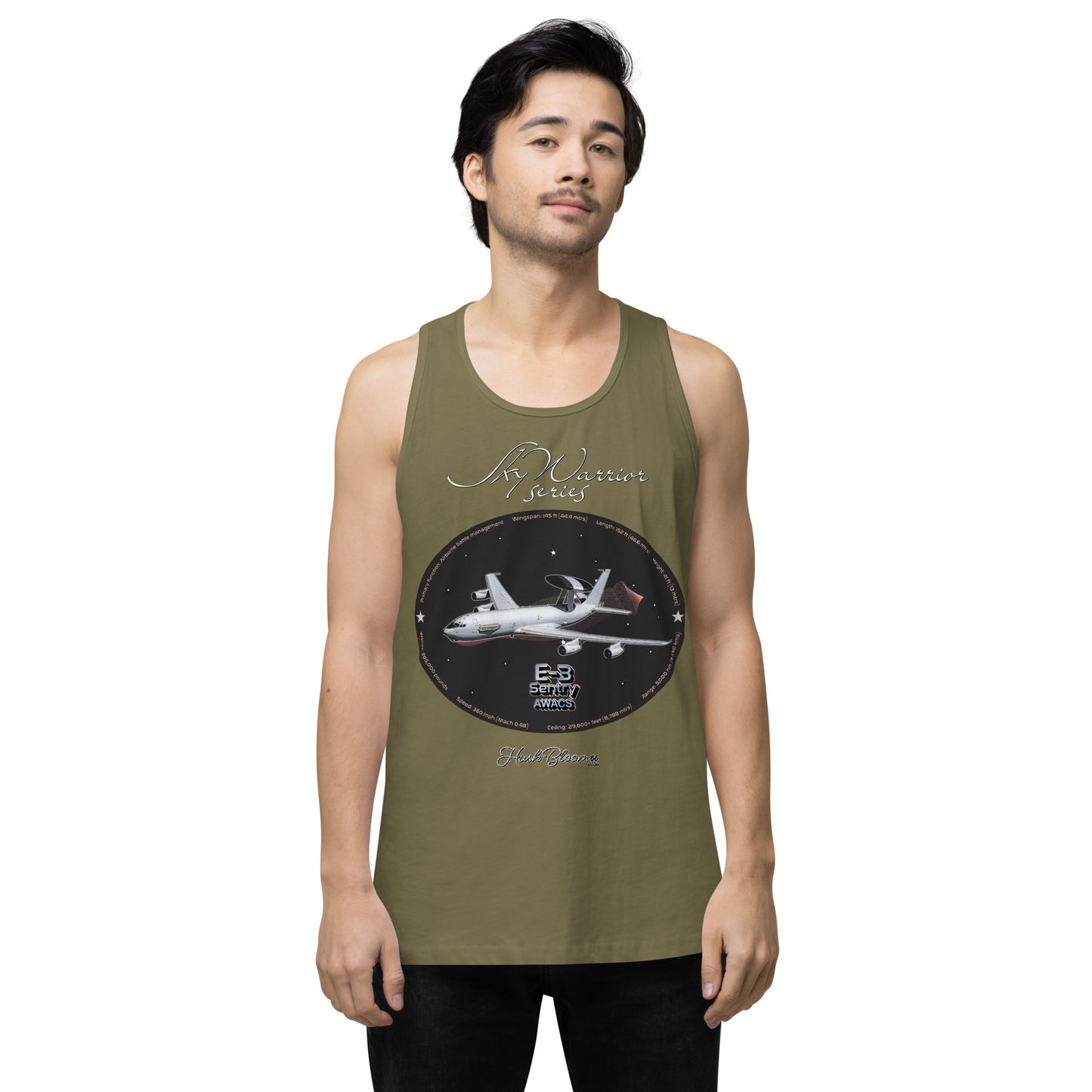 Military Green - C17 Globe Master III Men’s premium tank top